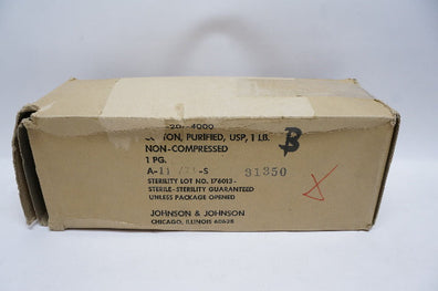 Johnson&Johnson Purified Cotton USP, 1lb.